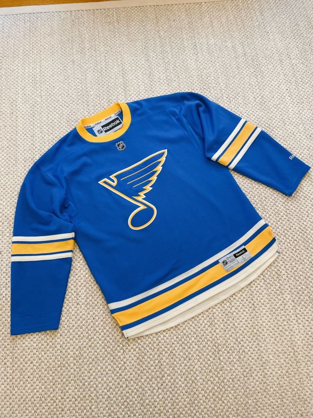 Men's St. Louis Blues Reebok Winter Classic Premier Blank Jersey - Picture 2 of 8